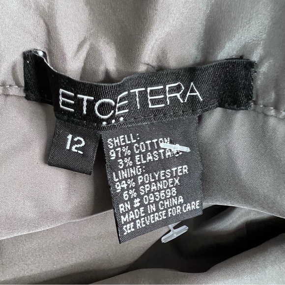 Etcetera Corduroy Tan Brown Paisley Print Size 12 Psychedelic Mod Maximalist - Picture 7 of 7